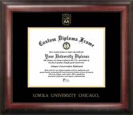 Loyola Chicago Ramblers Gold Embossed Diploma Frame