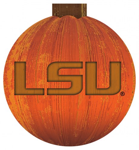 LSU Tigers 12&quot; Halloween Pumpkin Sign