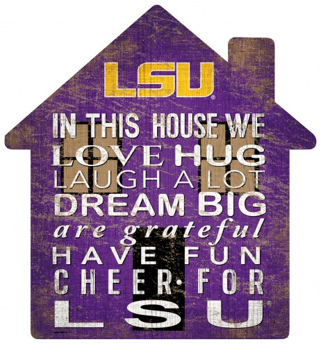 LSU Tigers 12&quot; House Sign