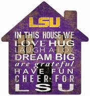 LSU Tigers 12" House Sign