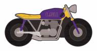 LSU Tigers 12" Motorcycle Cutout Sign