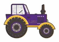 LSU Tigers 12" Tractor Cutout Sign