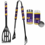 LSU Tigers 2 Piece BBQ Set with Tailgate Salt & Pepper Shakers