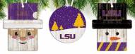 LSU Tigers 3-Pack Christmas Ornament Set
