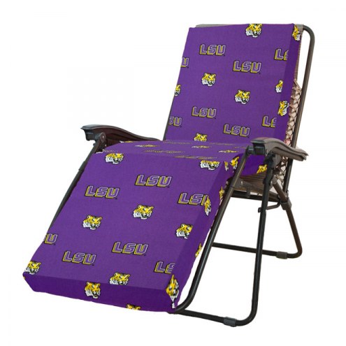 LSU Tigers 3 Piece Chaise Lounge Chair Cushion