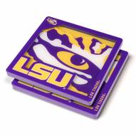 LSU Tigers 3D Logo Series Coasters Set