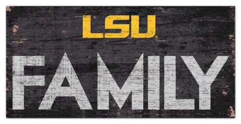 LSU Tigers 6&quot; x 12&quot; Family Sign