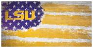 LSU Tigers 6" x 12" Flag Sign