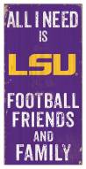 LSU Tigers 6" x 12" Friends & Family Sign