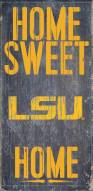 LSU Tigers 6" x 12" Home Sweet Home Sign