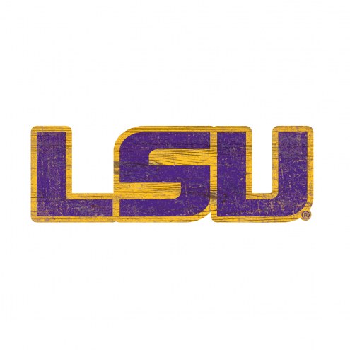 LSU Tigers 8&quot; Team Logo Cutout Sign