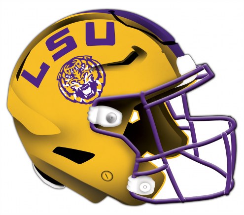 LSU Tigers Authentic Helmet Cutout Sign