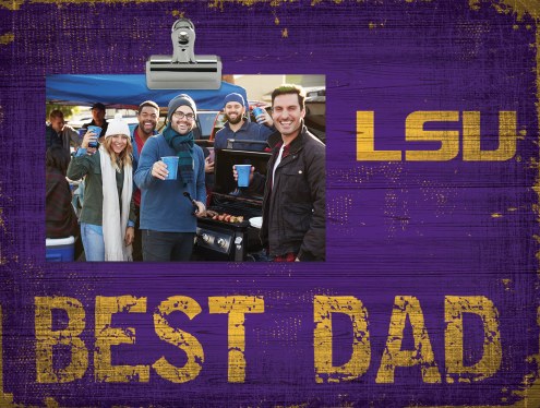 LSU Tigers Best Dad Clip Frame