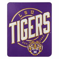 LSU Tigers Campaign Fleece Throw Blanket