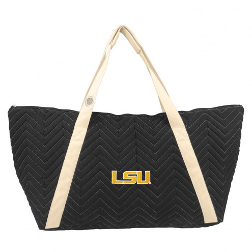 LSU Tigers Chevron Stitch Weekender Bag