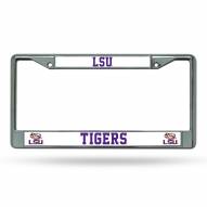 LSU Tigers College Chrome License Plate Frame