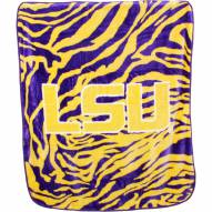 LSU Tigers Raschel Throw Blanket