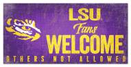 LSU Tigers Fans Welcome Sign