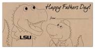 LSU Tigers Father's Day Coloring Sign