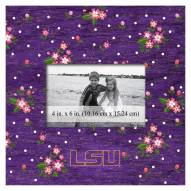LSU Tigers Floral 10" x 10" Picture Frame