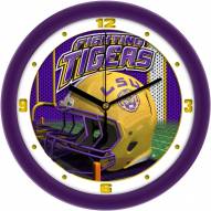LSU Tigers Football Helmet Wall Clock