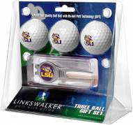 LSU Tigers Golf Ball Gift Pack with Kool Tool