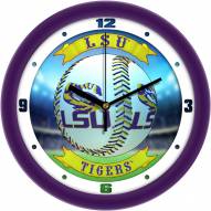 LSU Tigers Home Run Wall Clock