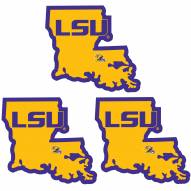 LSU Tigers Home State Decal - 3 Pack