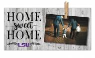 LSU Tigers Home Sweet Home Clothespin Frame