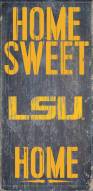 LSU Tigers Home Sweet Home Wood Sign