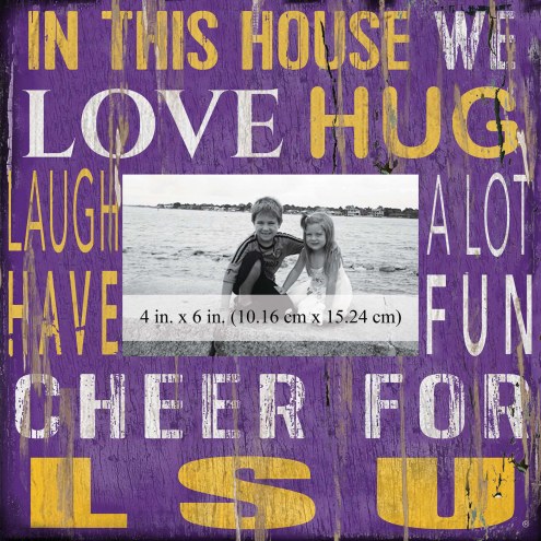 LSU Tigers In This House 10&quot; x 10&quot; Picture Frame