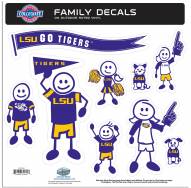 LSU Tigers Family Decal Set Large