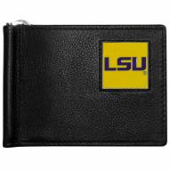 LSU Tigers Leather Bill Clip Wallet