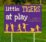 LSU Tigers Little Fans at Play 2-Sided Yard Sign