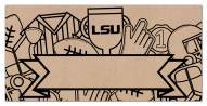 LSU Tigers Name Banner Coloring Sign