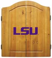 LSU Tigers NCAA Complete Dart Board Cabinet Set