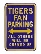 LSU Tigers NCAA Embossed Parking Sign