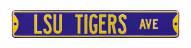 LSU Tigers NCAA Embossed Street Sign