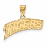 LSU Tigers Sterling Silver Gold Plated Medium Pendant