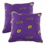 LSU Tigers Outdoor Decorative Pillow Set