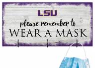 LSU Tigers Please Wear Your Mask Sign