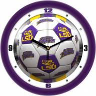 LSU Tigers Soccer Wall Clock