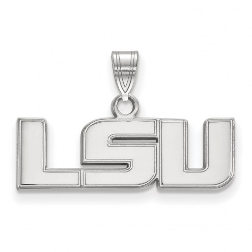 LSU Tigers Sterling Silver Small Pendant