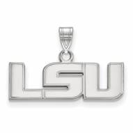 LSU Tigers Sterling Silver Small Pendant