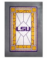 LSU Tigers Stained Glass with Frame