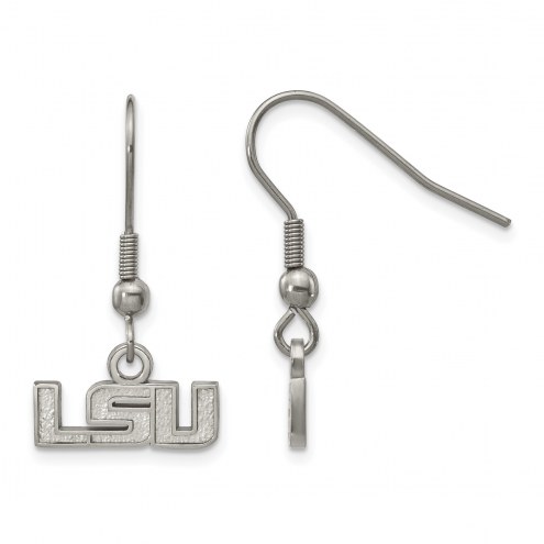 LSU Tigers Stainless Steel Dangle Earrings