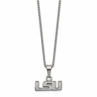LSU Tigers Stainless Steel Pendant Necklace