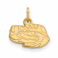 LSU Tigers Sterling Silver Gold Plated Extra Small Pendant