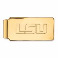 LSU Tigers Sterling Silver Gold Plated Money Clip