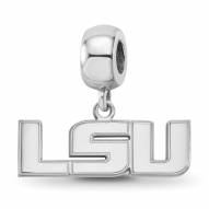 LSU Tigers Sterling Silver Small Dangle Bead